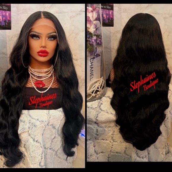 Human Hair Blended Lace Front Wig